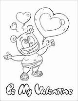 Gominola Osito Colorear Valentines sketch template