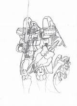 Tallgeese Uncolored sketch template