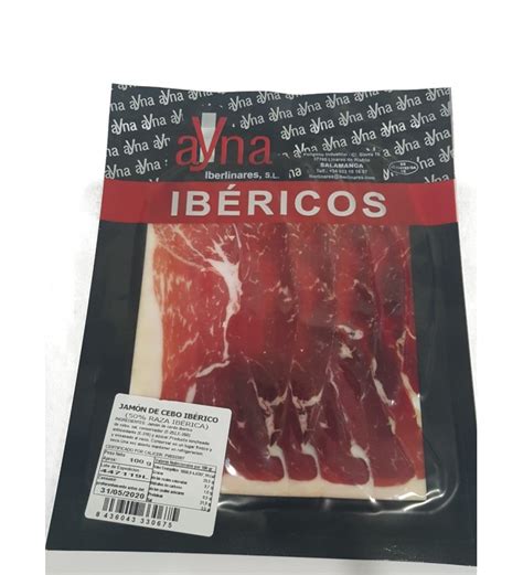 Jamón De Cebo Ibérico En Loncheado En Sobre Envasado Al Vacío 100 Gr