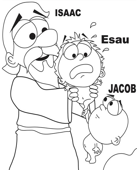 baby isaac coloring pages   print