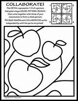 Coloring Pages Collaborative Activity Symmetry Radial Original Teacherspayteachers Tile Collaborate Tiles Choose Board Artwork Kids Getcolorings Second Set Elementary Straw sketch template