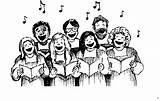 Choir sketch template