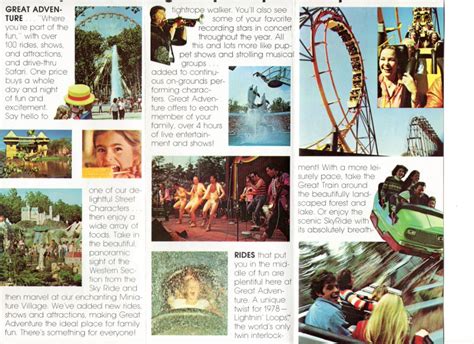 Six Flags Great Adventure 1978 Park Brochure Mark S