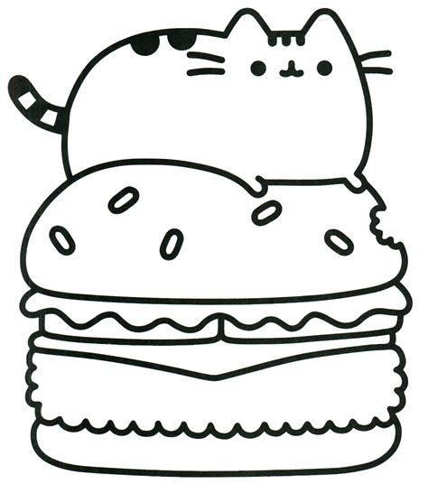 cute coloring pages  pusheen print cute coloring pages