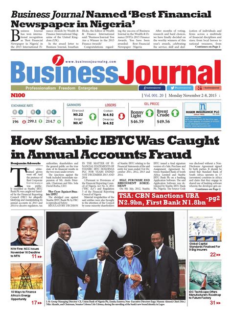 business journal newspaper  businessjournalng issuu