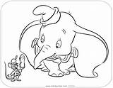 Dumbo Coloring Pages Disneyclips Timothy sketch template