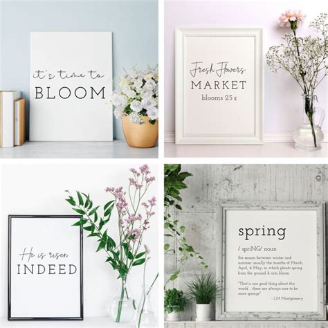 spring  printable spring wall art   affections