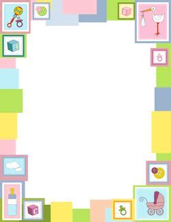 baby border border paper printable baby clip art