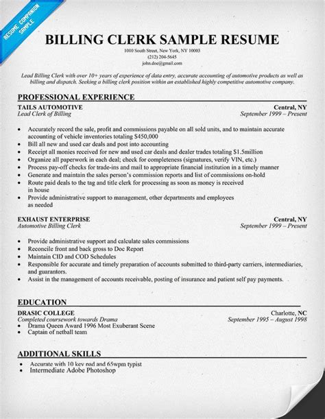 pin  resume samples   industries