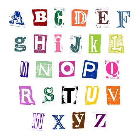 printable cut  letters printable blank world