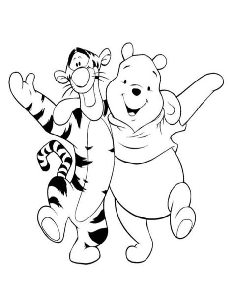 winnie  pooh  friends coloring pages  getcoloringscom