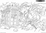 Coloring Who Doctor Pages Colouring Printable Bbc Tardis Books Print Sheets Choose Board Library Adult Color Popular Blanket sketch template