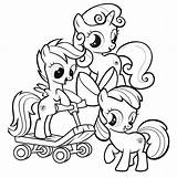 Pony Coloring Little Mark Cutie Crusaders Pages Printable Color Getcolorings Print sketch template