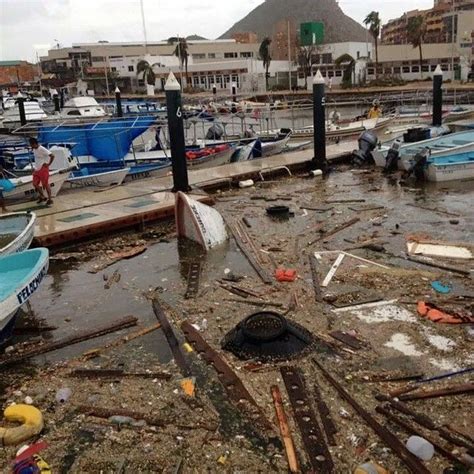cabo storm pictures photo hurricane odile damage  cabo san lucas mexico  morning