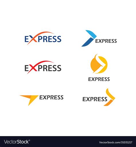 express logo royalty  vector image vectorstock
