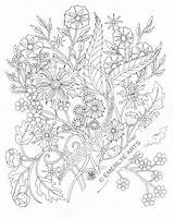Coloring Pages Flowers Printable Adults Etsy Adult Colouring Zentangle Emerlye Cynthia Bunch Flower Draw sketch template