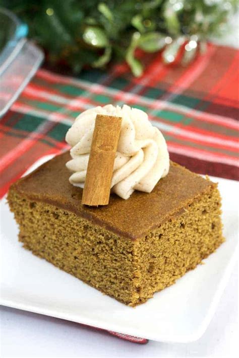 gingerbread cake recipe  cinnamon frosting