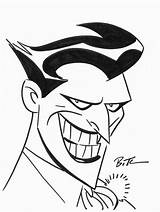 Joker Cartoon Batman Bruce Timm Drawing Sketch Comic Dc Draw Artwork Getdrawings Skull Arrow Green March Tag Stateoriginalart Tri sketch template