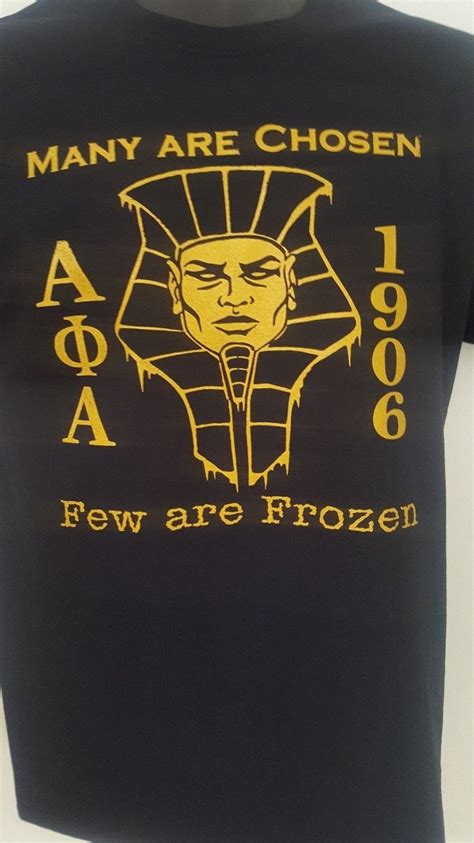 alpha phi alpha fraternity t shirt many are chosen few are frozen alpha