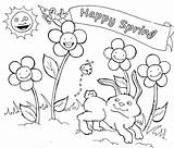 Spring Coloring Pages Kids Sheets April Break Color Season Drawing Time Printable Happy Month Christian Preschool Clipart Worksheets Welcome Print sketch template
