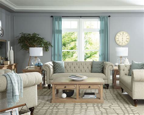 modern vintage beige living room set  donny osmond  coaster
