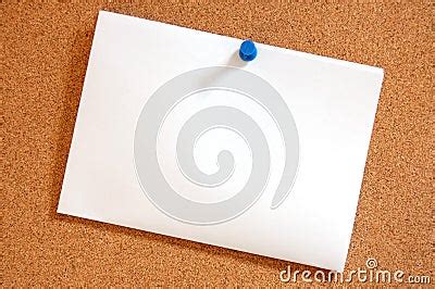 blank sheet  paper  bulletin board stock photography image