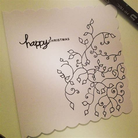 hand drawn christmas card  willabees design christmas cards