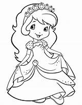 Coloring Princess Pages Butterfly Attractive Getcolorings Strawberr sketch template