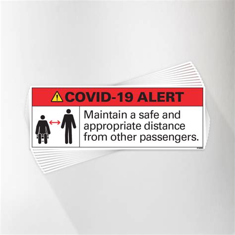 maintain  safe distance covid  decal pack seifert transit graphics