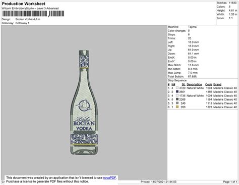 bocian vodka embroidery file  size embropedia