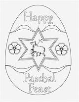 Paschal Feast sketch template
