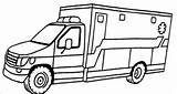 Coloring Ambulance Pages Van Ems Printable Drawing Color Getdrawings Getcolorings Colorings Vw sketch template