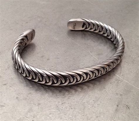 weave welder bracelet etsy mens sterling silver bracelets braided cuff bracelets mens