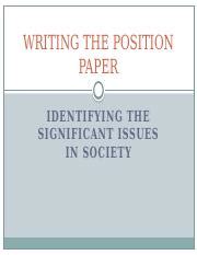 writing position paper part pptx writing  position paper