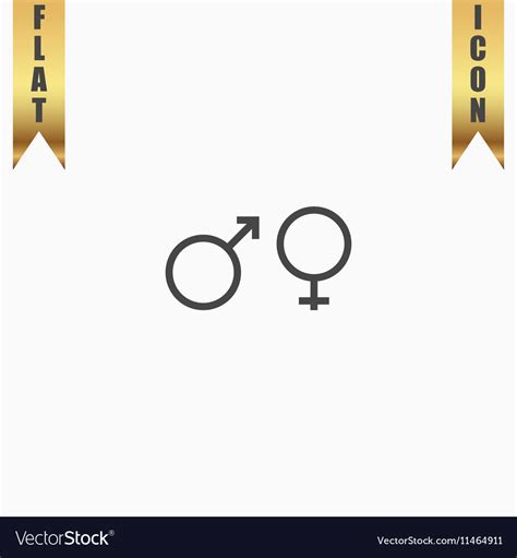 sex symbol flat icon royalty free vector image