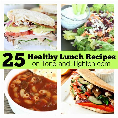 easy  healthy lunch recipes tone  tighten