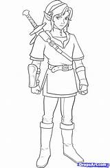Coloring Zelda Pages Legend sketch template