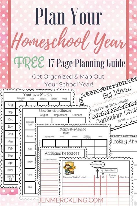 printable homeschool lesson plan template