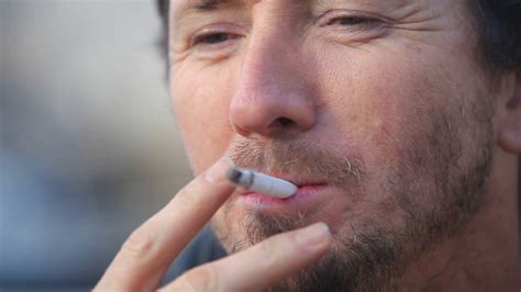 portrait  man smoking cigarette stock footage sbv  storyblocks