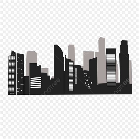 city building silhouette vector png city buildings group silhouette vector city clipart