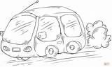 Bus Cartoon Coloring Pages Drawing Categories sketch template