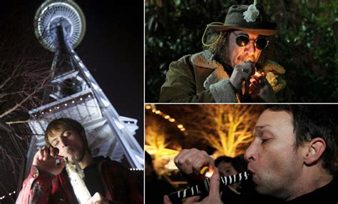 Pot Smokers Light Up Washington Space Needle As State