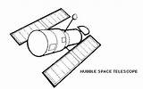 Telescope Hubble Station Planets Jsc sketch template