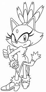 Blaze Sonic Cat Coloring Pages Silver Girls Template Shadow Deviantart Library Clipart Mordor sketch template