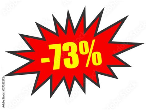 discount 73 percent off 3d illustration on white background imagens