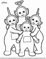 Teletubbies Coloring Activity Library sketch template