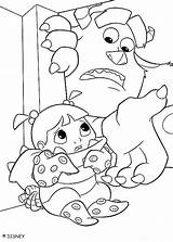 Boo Pages Coloring Monsters Inc Getcolorings Finds Sulley sketch template