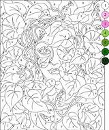 Colour Zahlen Malen Printables Erwachsene Malvorlagen Mandalas Paint Kostenlose Nummer Magique sketch template