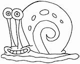 Snail Spongebob Clipart Colouring sketch template