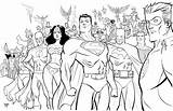 Justice League Coloring Pages Cartoon sketch template